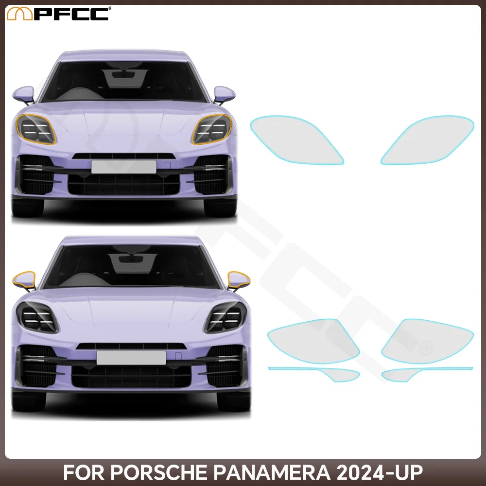 

Headlight Rearview Film Car Paint Protection Film PPF Pre-cut Transparent Anti-scratch for Porsche Panamera Base 2024-UP