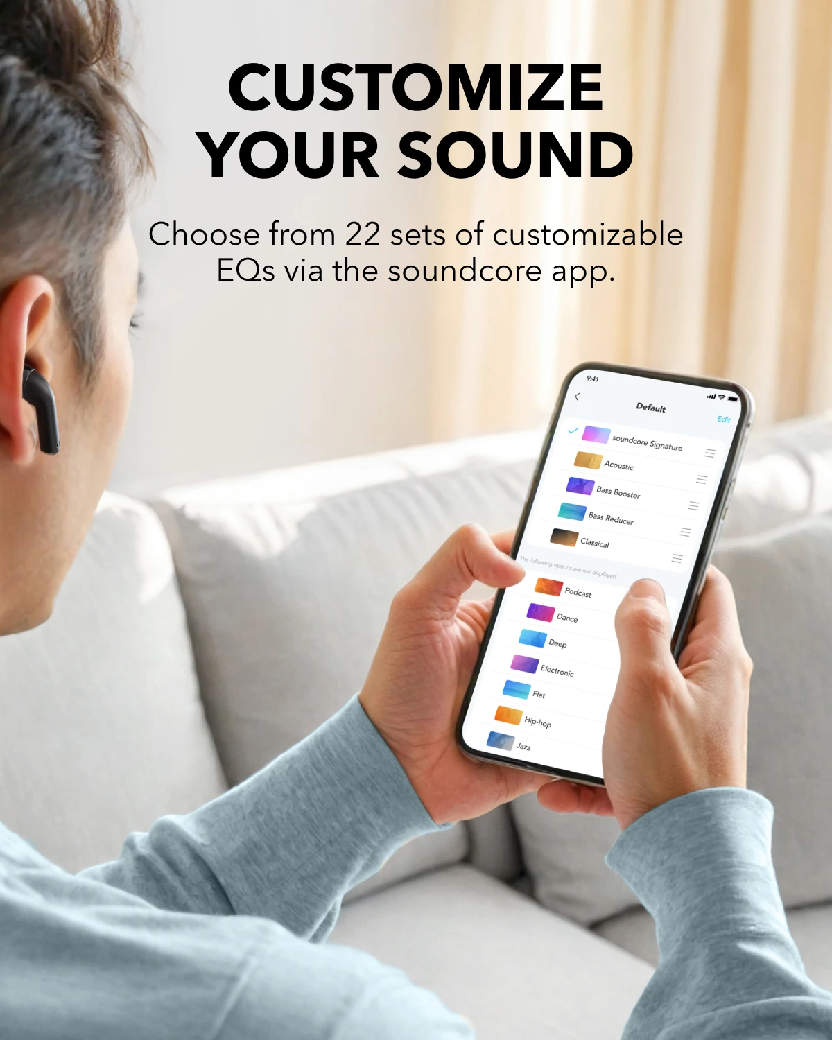 سماعات أذن Soundcore K20i من Anker سماعات أذن شبه داخل الأذن بلوتوث 36H سماعات بلوتوث لاسلكية سماعات بلوتوث لاسلكية