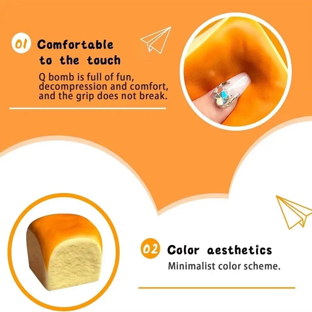 Soft Calming Hawaiian Bread Squishy Slow Rising Simulated Sensory Fidget Ball Sticky Hand Relax Slow Rebound Adults