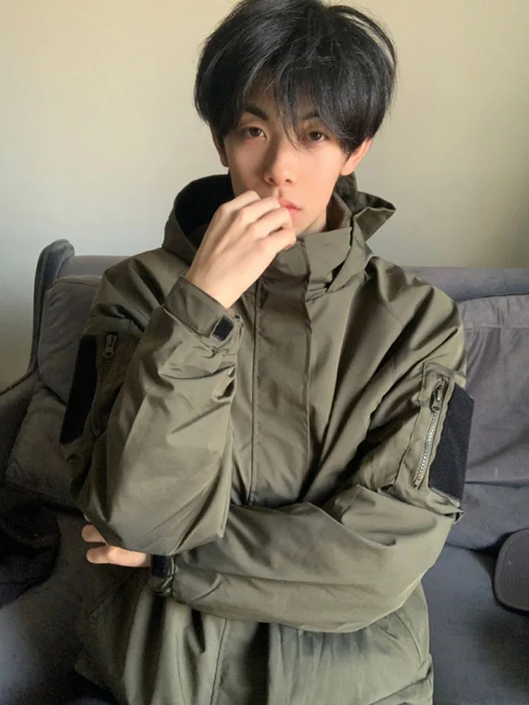 

Мужская зимняя куртка-трансформер «Три в одном» с капюшоном, из полиэстера, нейлона и термофибры, для защиты от холода в северо-восточных регионах