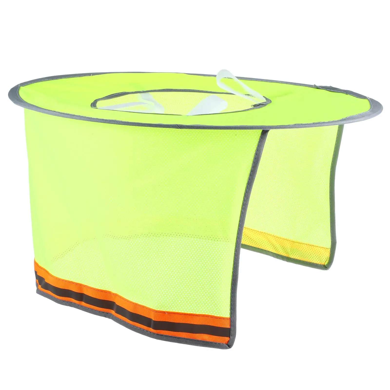 

Reflective Safety Wide Brim Neck Shield Hard Hat Visor Full Mesh Construction Outdoor Protection