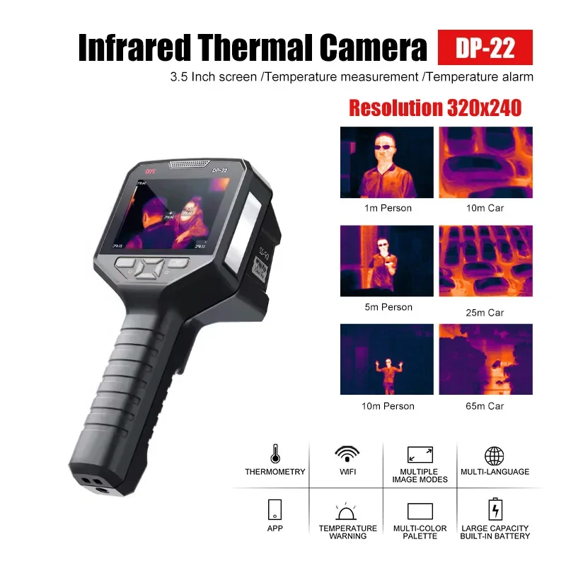 Thermal Imaging Camera 320x240 Wi-Fi Camera Detects Underfloor Heating Leaks 3.5