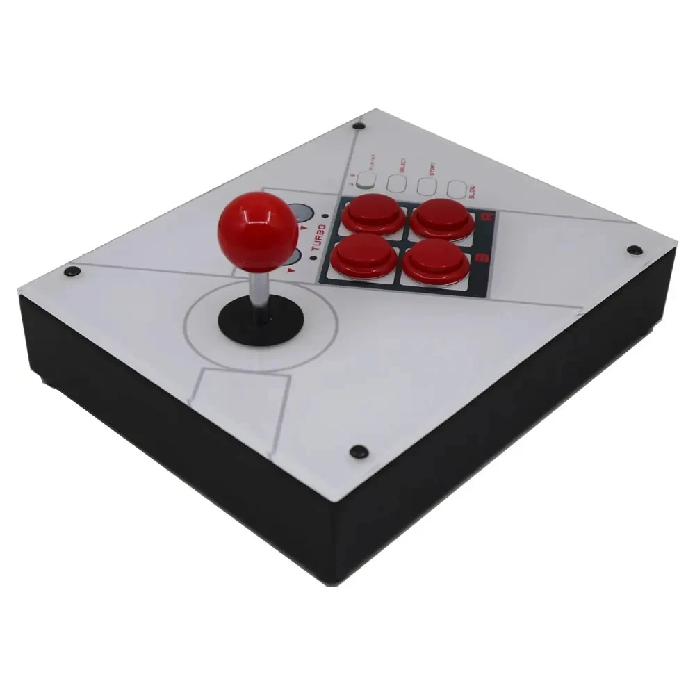 Arcade Gaming RAC-J600S-NES 6 Buttons 7 Pin Hitbox Stick Joystick Console Artwork Panel For Original NES Game Box Console