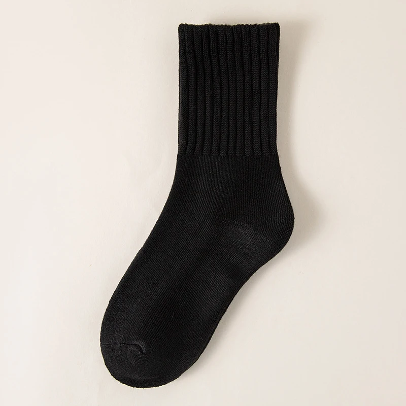 1/5 Paar Winter-Socken aus verdickter Wolle für Damen, atmungsaktiv, bequem, Plüsch, niedrige Röhre, Schneesocken, koreanische einfache warme Kaschmirsocken – Detail 9