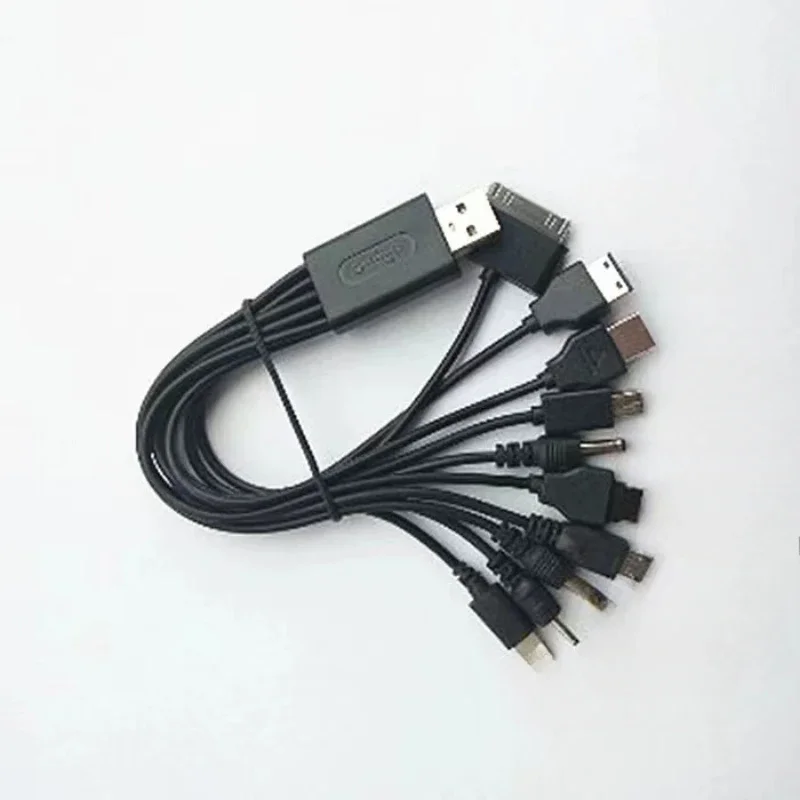 10 in 1 USB Multi Ports Plugs Charging Cable Universal Phone Cable For iPhone Nokia MOTOROLA sony Ipod Android charger cord