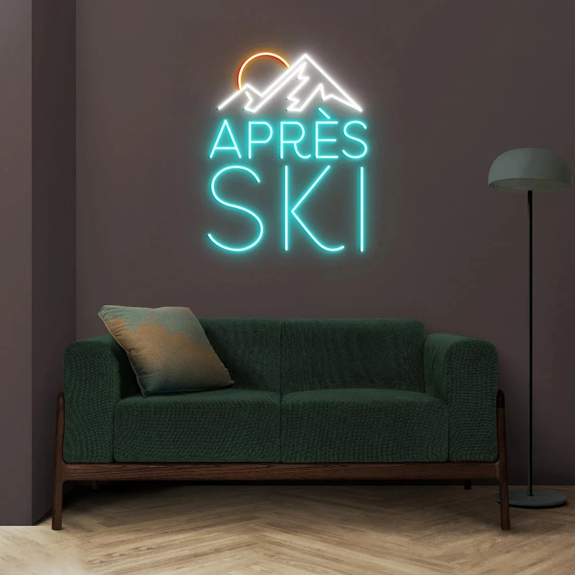 Apres Ski Neon Sign Custom Apres Ski Sign Ski Wall Decor