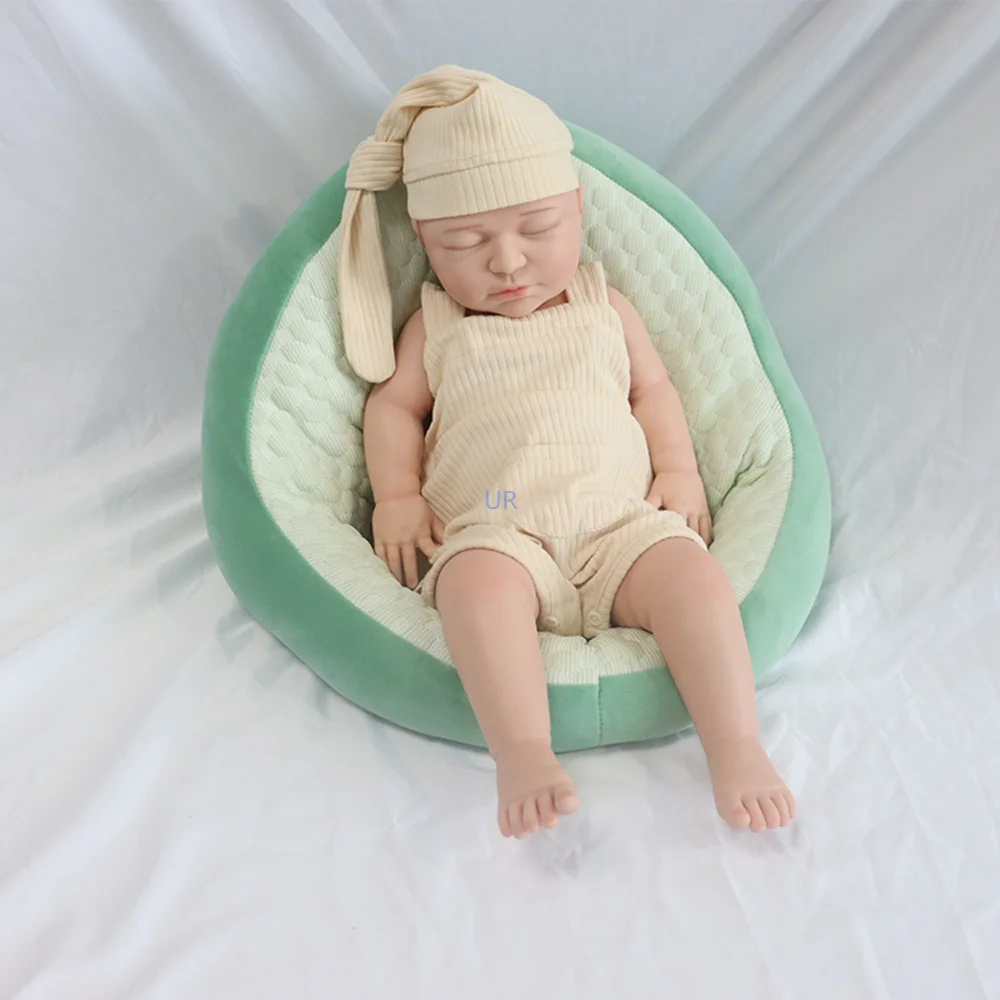 22" volledige zachte siliconen herboren pop wasbaar geschilderd zichtbare aderen flexibele pasgeboren baby meisje verjaardagscadeau collectie