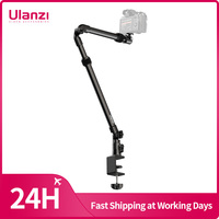 Ulanzi ZJ02 Camera Desk Setup Stand Adjustable Desk Mount with Holding Arm Max Load 2KG for Mirrorless Camera Microphone