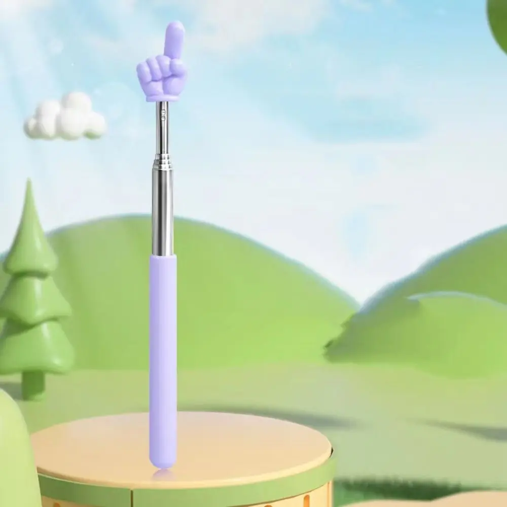 Telescopic Reading Guide Pointer Finger Shape Retractable Teaching Pointer Stick Mini Multi-functional