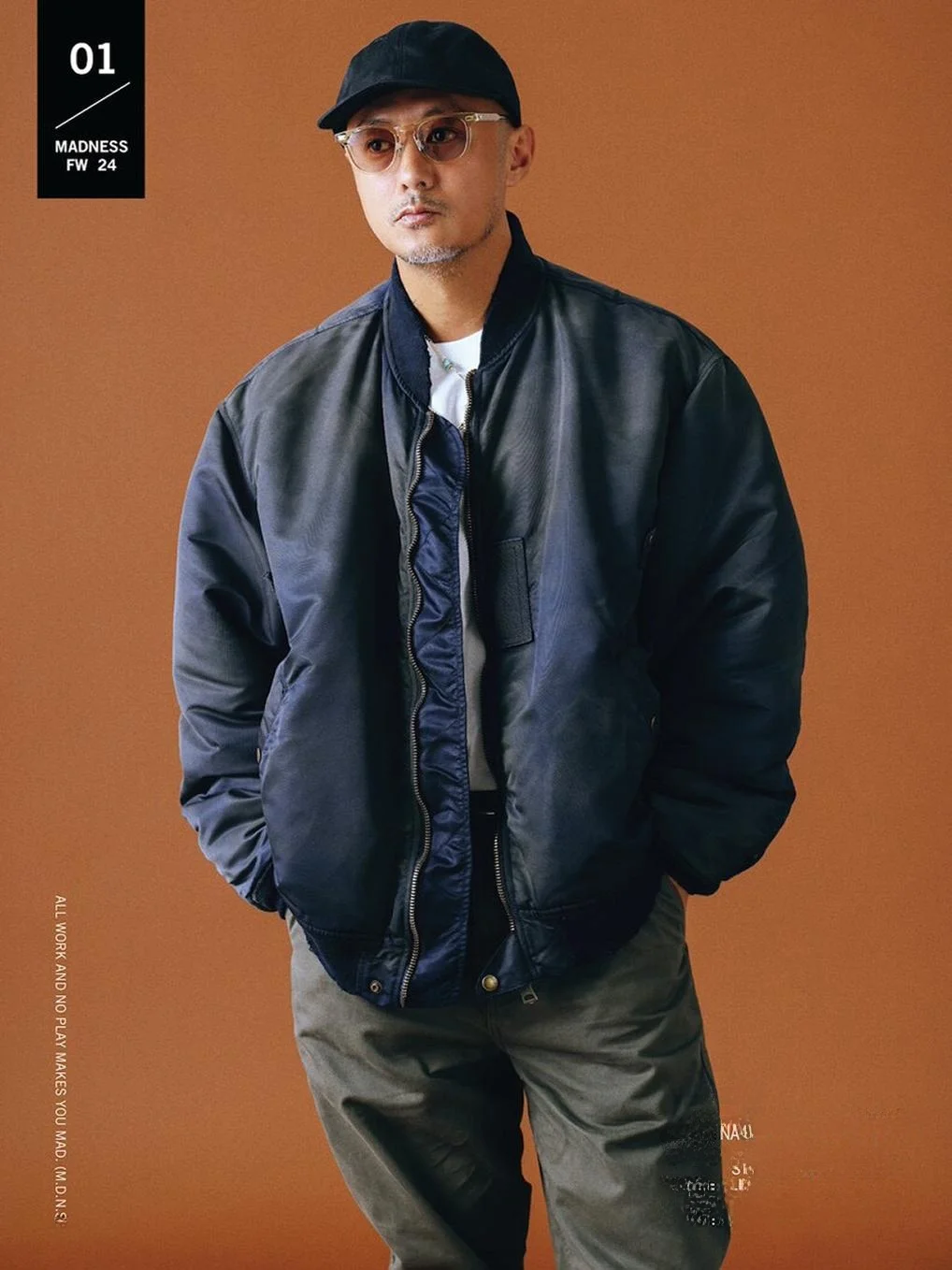 

Waed Vintage Patchwork Long Sve MA Pilot Jaet Outerwear Cotton Coat for Youth Autumn Winter Casual Loose Fit Jaet