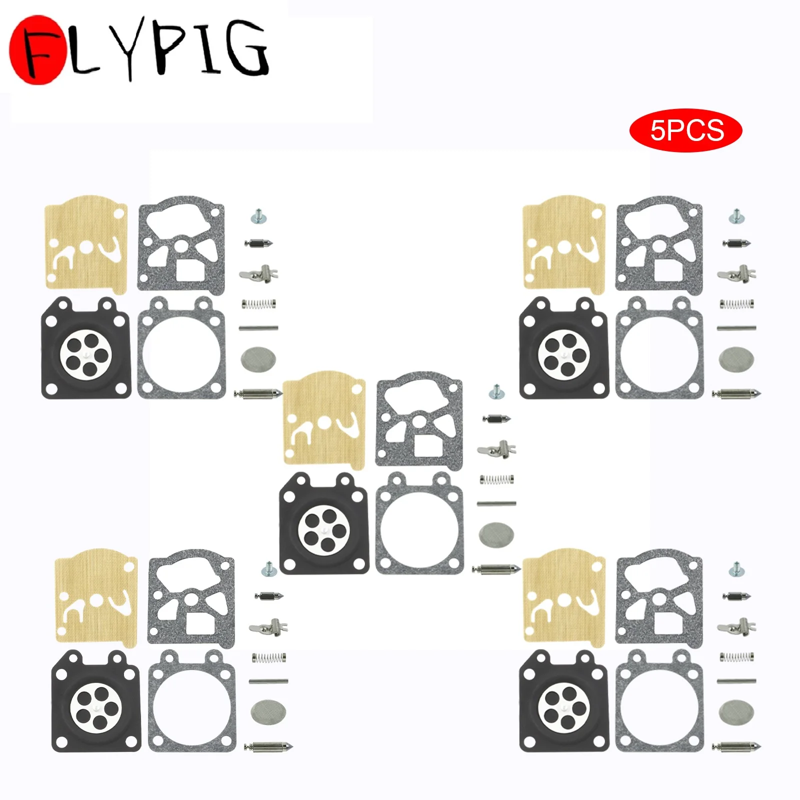 5PC Carburetor Rebuild Repair Kit for Walbro K11-Wat Stihl 021 023 025 024 026 Jonsered 33 360 370 Homelite 240 245 250 290 340