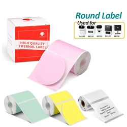 50mm Color Round Circle Label  Thermal Labels for for Phomemo M220 M200 M120 M110S M110 Printer Sticker Labels