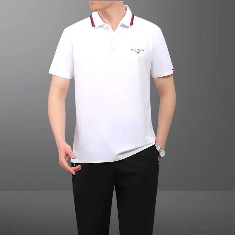 

Летний спортивный костюм для мужчин среднего возраста: повседневный комплект с коротким рукавом и длинными брюками, легкий, удобный, дышащий, для ежедневной носки.