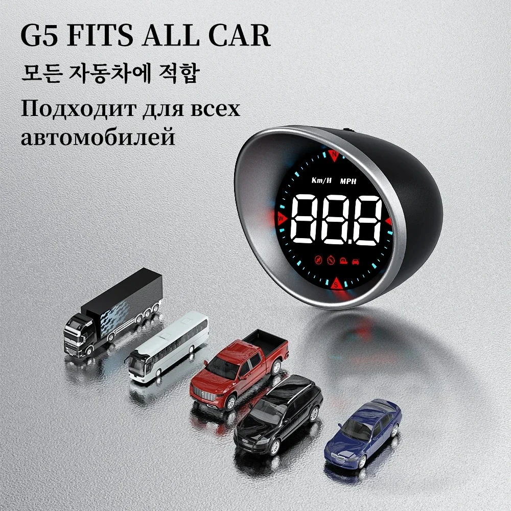 Car GPS Speedometer HUD Head Up Display Digital Alarm On-board Computer for Car Truck Motorcycle Boat MPH Car Modification Gauge