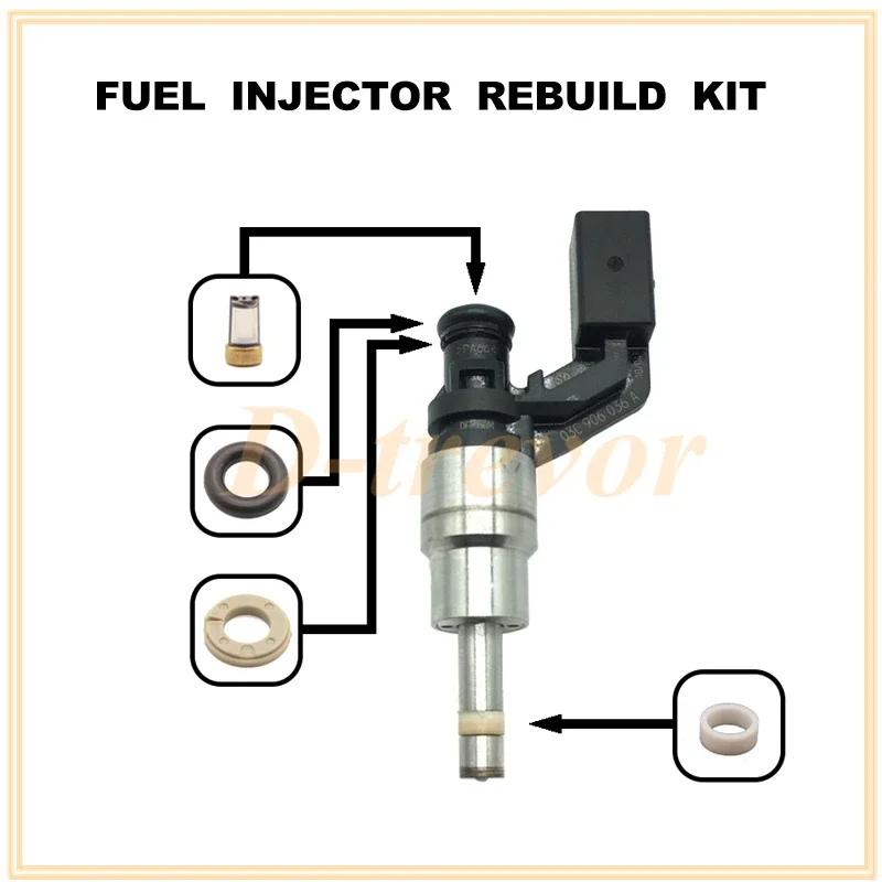 Fuel Injector Repair Kits for VW AUDI SKODA SEAT FABIA GOLF A3 1.4 1.6 16V FSI 03C906036A 0261500016