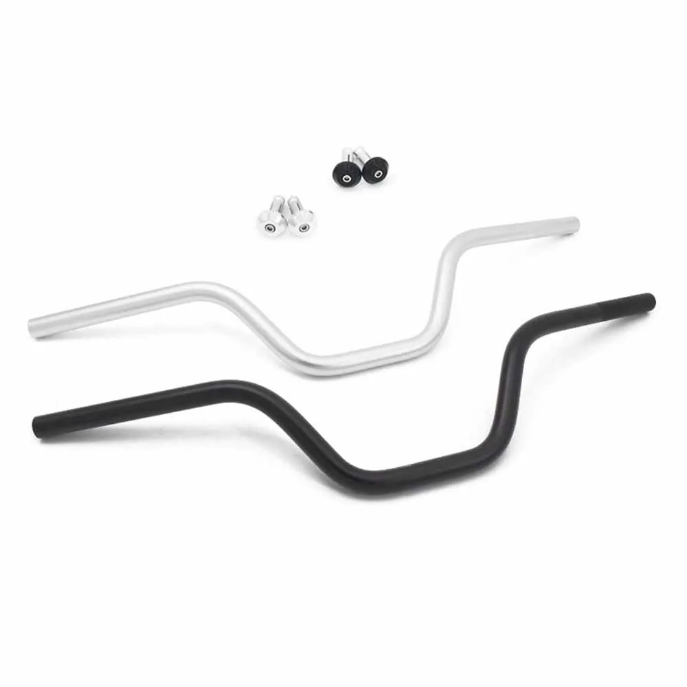 Motorcycle Handlebar 22mm 7/8\'\' CNC Aluminum Alloy Sand Anodizing Handle Bars 69cm for Honda Yamaha Kawasaki Suzuki Cafe Racer