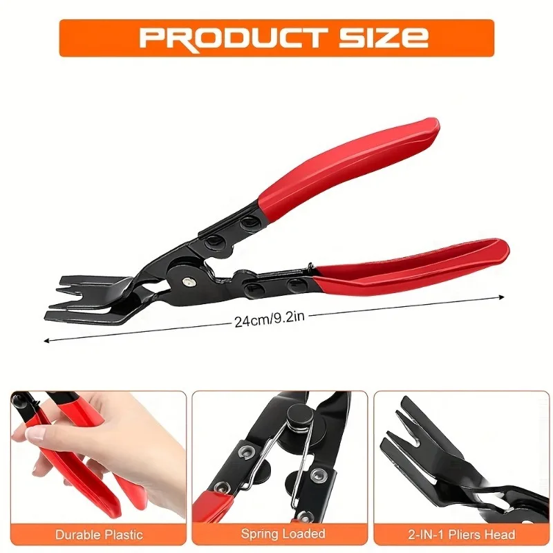 Car Headlight Repair And Installation Tool Trim Clip Removal Pliers Truck Door Panel Trim Dashboard Soft Decoration Removal Tool Order, Car Door Panel, Soft Decoration, Dashboard, Plastic Fixing Parts Repair Kit - Detail 1