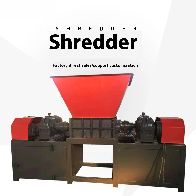 

Scrap Metal Dual Axis Rubber Wood Shredder, Household Waste Shredder Used For Factory Production Efficient Machine Recycling