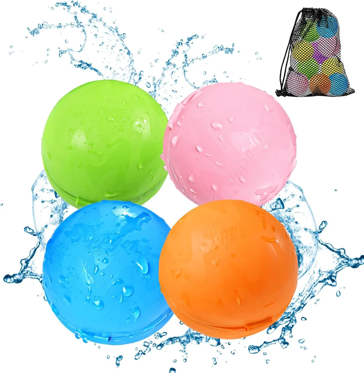 Wiederverwendbare Wasserbombenballons, Outdoor-Aktivitäten, Wasserspiele, Spielzeug, selbstdichtender Wasserspritzball zum Spaß