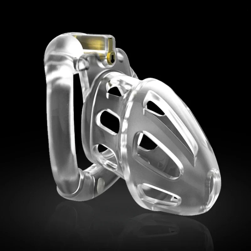 2023 New Male Breathable Chastity Cage Openable Ring Lightweight Comfortable CB Lock Chastity Device Sissy Cock Cage Sex Toys 18