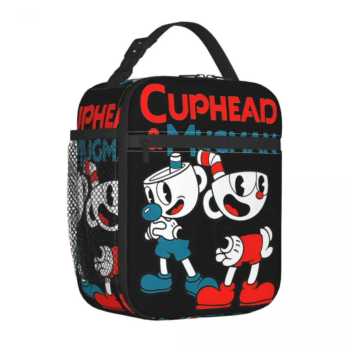 Insulated Lunch Bags Cuphead & Mugman Retro Games Merch Food Box New Arrival Cooler Thermal Bento Box For Work