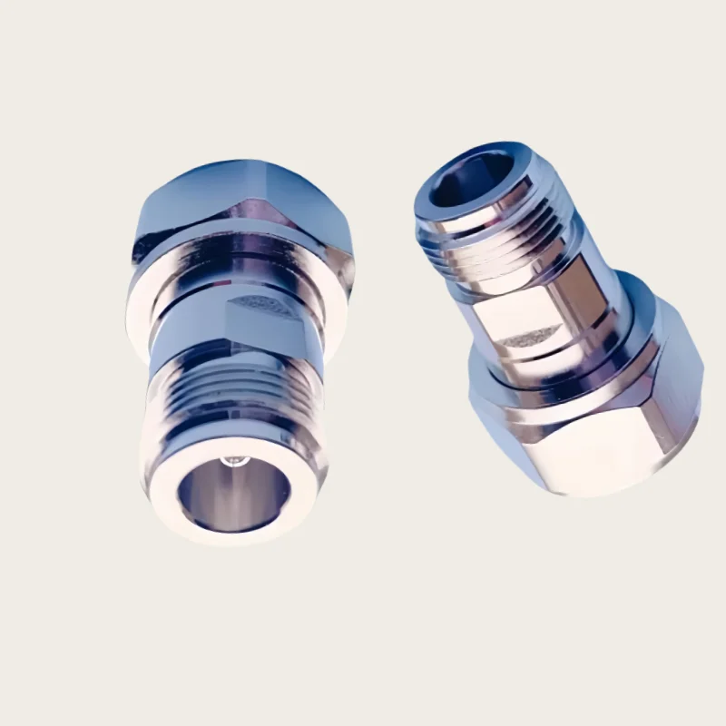 1Pcs/lot（Mini DIN) 4.3-10 Male Plug to N Female Jack Connector Socket Straight Coaxial 43-10 RF Adapter