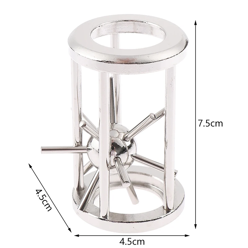 1 Uds. Nuevos juguetes rompecabezas clásicos jaula de alto IQ diente de estrella rompecabezas de Metal rompecabezas mágico desconcertante juego de juguetes para niños adultos