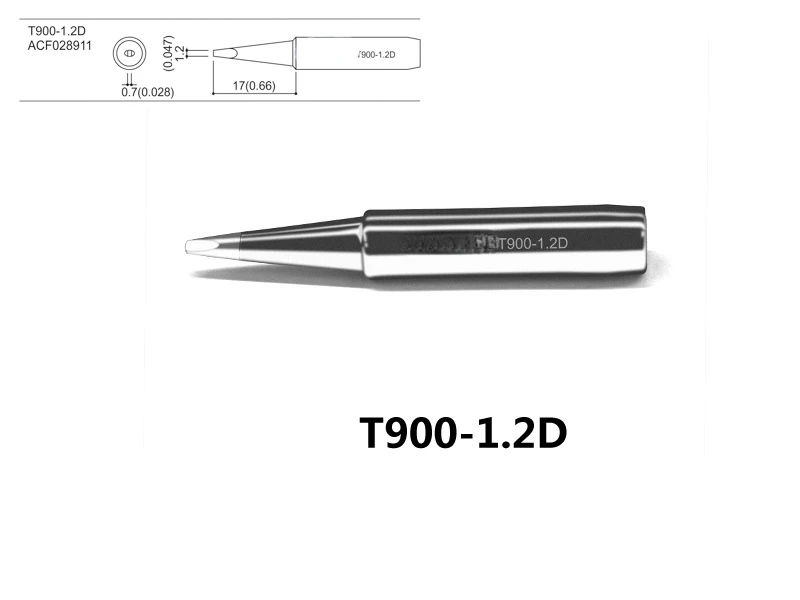 Original ATTEN 900M-T Series Soldering Tips, 936 Soldering Iron Replacement, High Quality, T900-0.8D, 1.2D, 1.6D, 2.4D, 3.2D, 1P