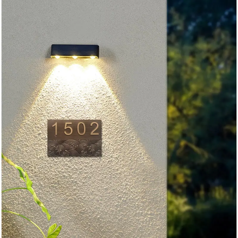 

Outdoor solar waterproof ll lamp courtyard wall villa exterior wall decorative landscape lamp