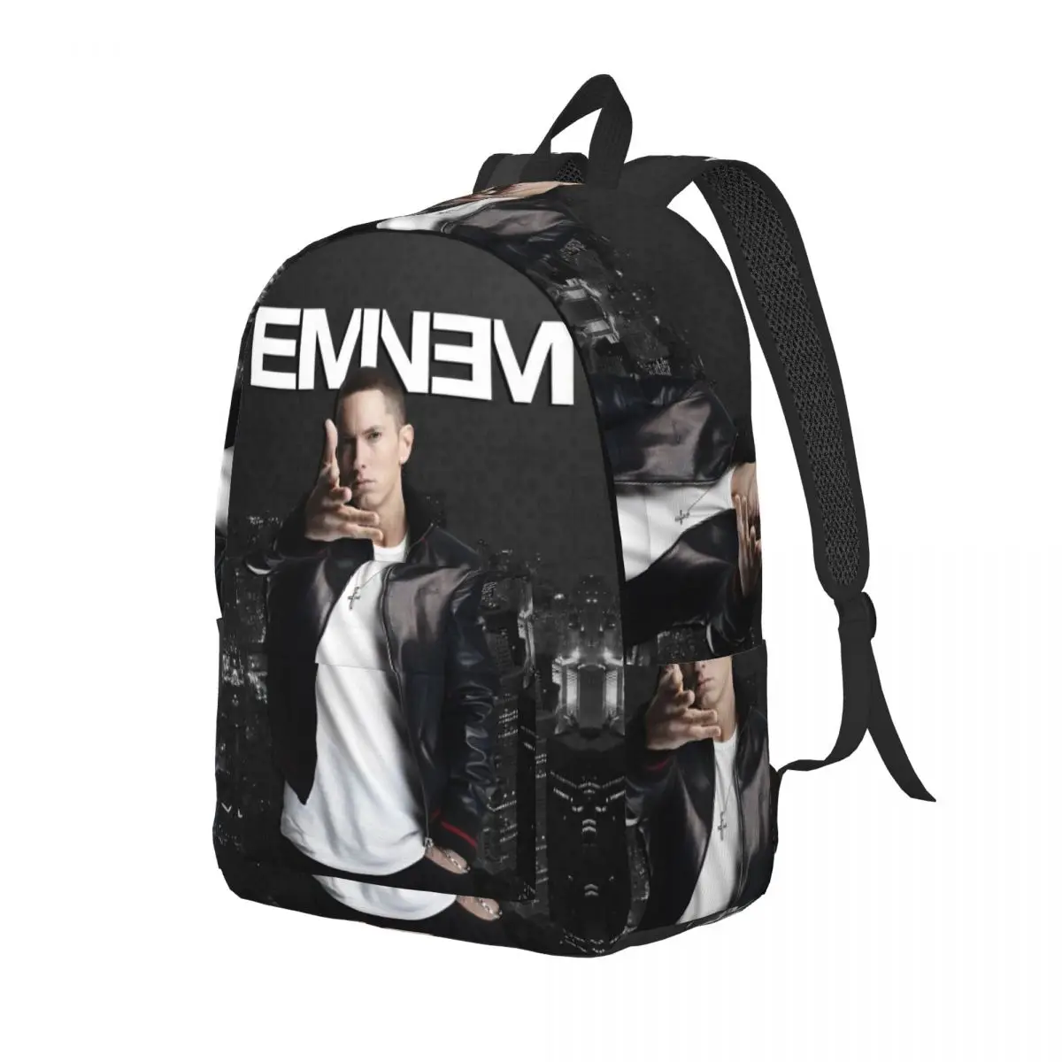 Famous Rapper Eminem Backpack for Boy Girl Kids Student School Book Bags Daypack Preschool Kindergarten Bag Hiking
