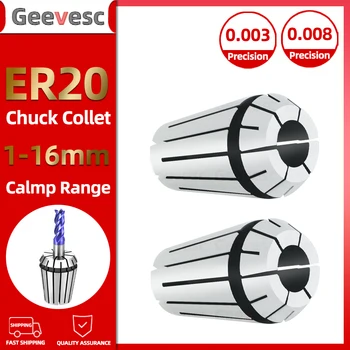 ความแม่นยําสูง ER20 Spring Collet 1 มม.-13 มม.AA ER Collet Chuck เครื่องมือ ER20 Spring Collet ER20 Collet Chuck 14 มม.15 มม.16 มม.