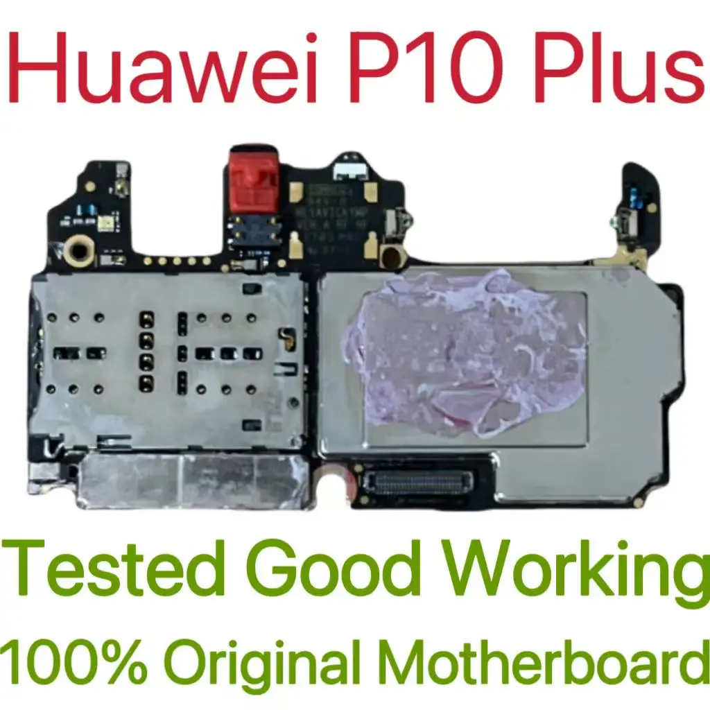 Global Version Original Unlocked Motherboard for Huawei P10 Plus Tested Circuit Plate Main Logic Board for Huawei P10 Plus