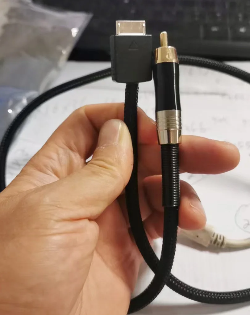 قفص الاتهام WMC-NWH10 إلى RCA كابل محوري لسوني قفص الاتهام A35/ZX300/445/A46/A47/ZX300A/أسود الطوب NW-WM1A NW-WM1Z وكمان