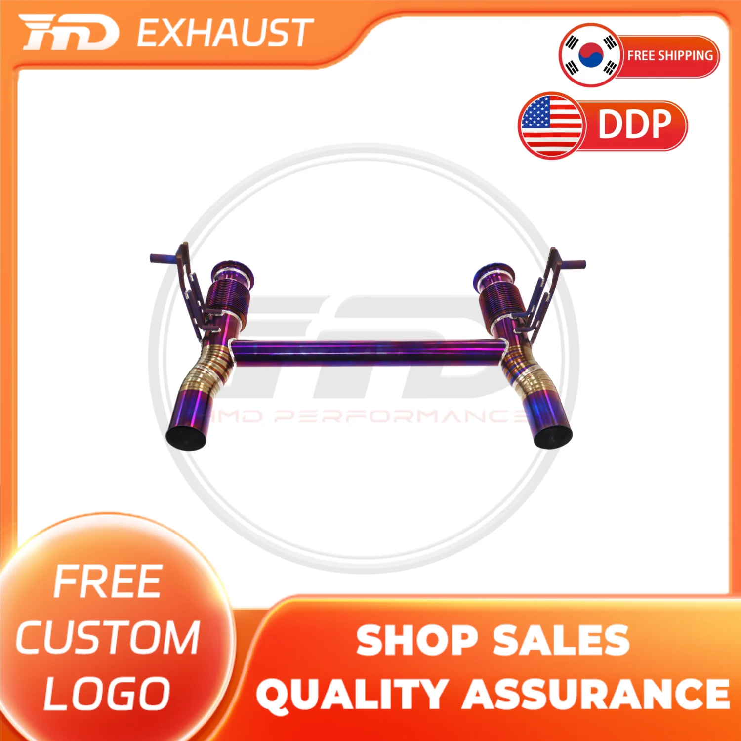 

HMD High Precision Machining For Lamborghini Huracan EVO Titanium Alloy Simple Catback Exhaust System Without Valve