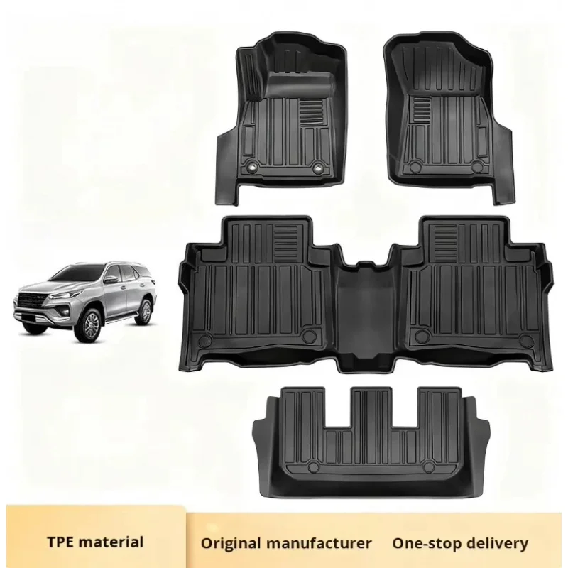 TPE Front Floor Mats for Fortuner Waterproof Non Slip 82.0cm New