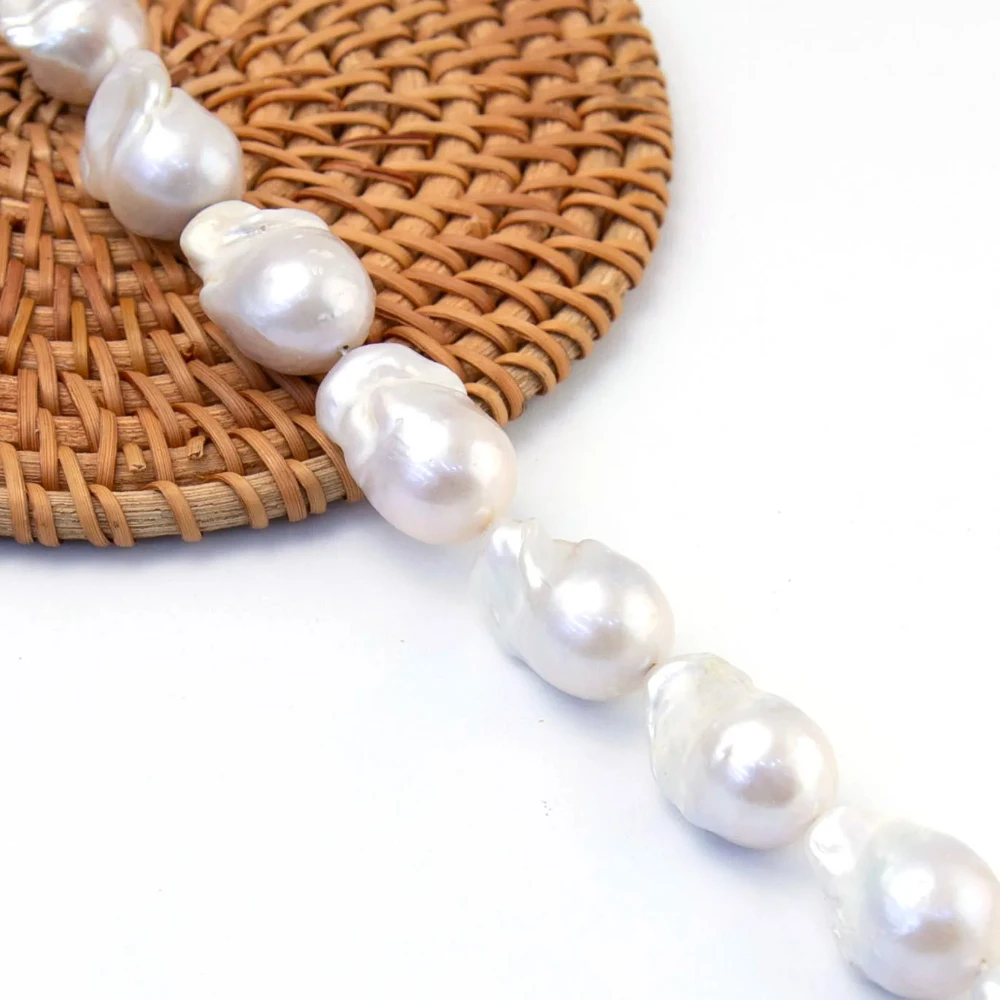 

17-25mm Irregular Shape Natural Freshwater Pearl Loose Spacer Beads For Jewelry Making DIY Necklace Bracelets Accessories