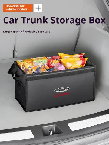 For Chery Tiggo 3 4 5 7 Pro 8 Plus Arrizo GX 5x EQ7 Fulwin A3 Car Trunk Foldable Storage Box Large-Capacity Stowing Tidying Bag