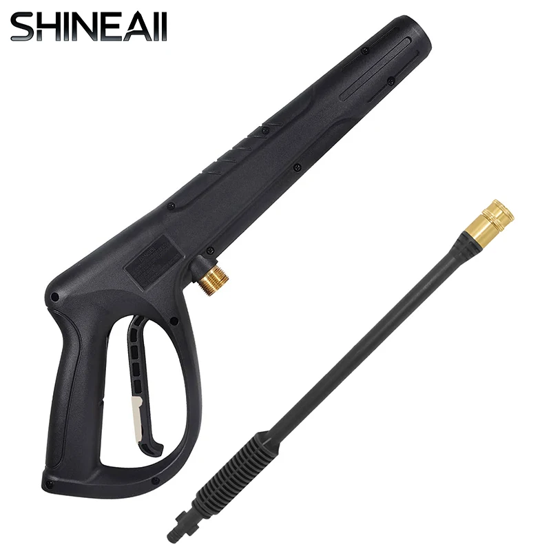 

Пистолет для мойки высокого давления M22 14 мм, впускные фитинги, мощный пистолет для мойки макс. 2320PSI, универсальные сменные детали водяного пистолета