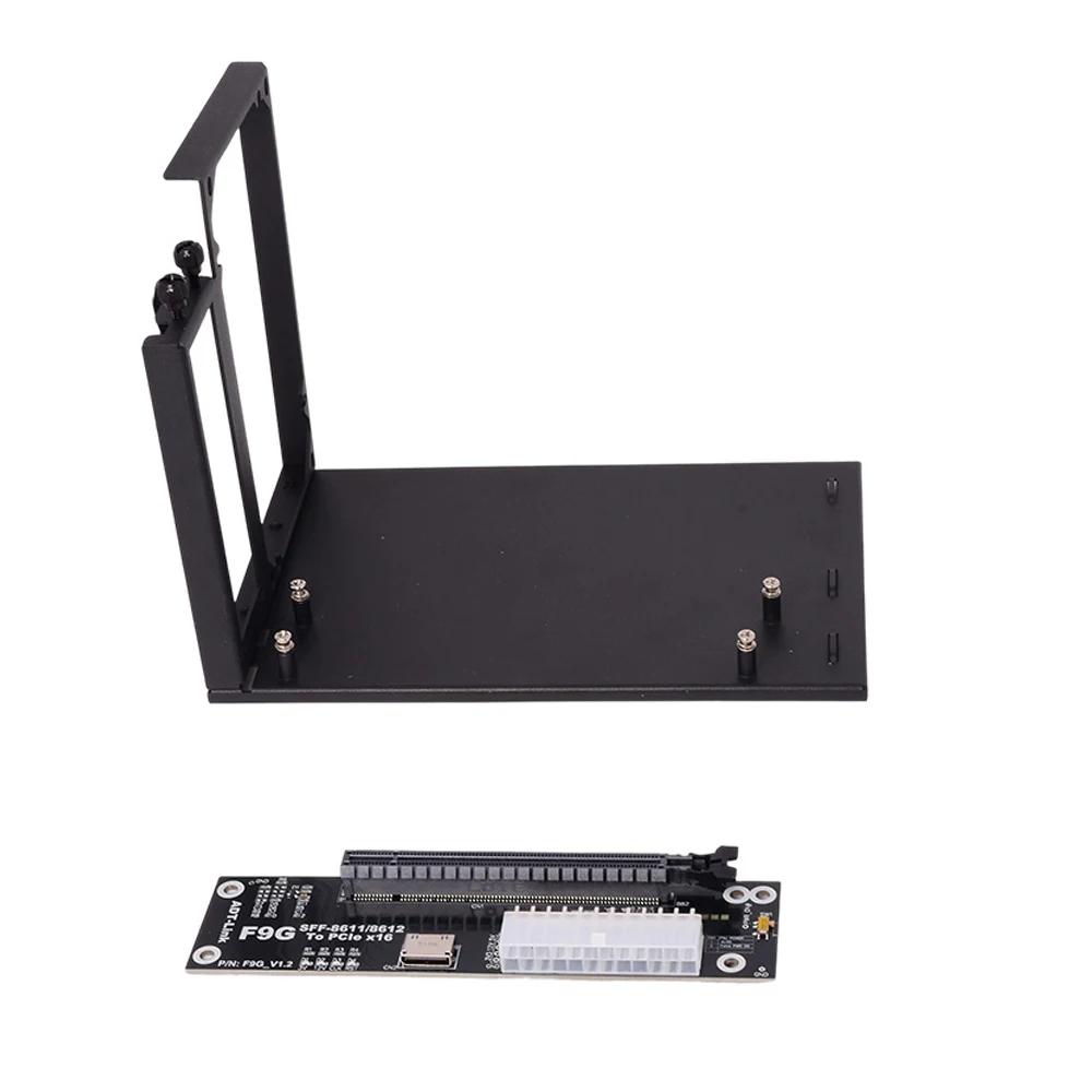 

eGPU Oculink GPU Dock F9G-BK7 Pcie4.0 X4 Notebook Laptop To External Video Graphics Card GPU M.2 SFF-8612 To PCIE X16 Adapter