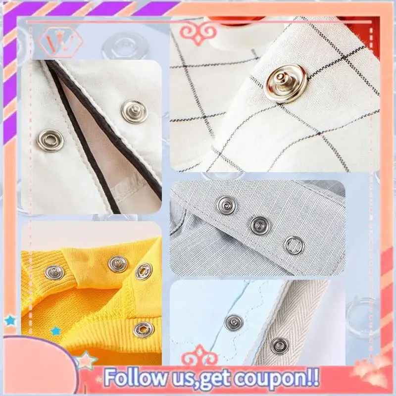 150 ชุดปุ่ม Snap 9.5 มม.เปิดปุ่ม Snap Snap Fasteners Kit Snaps ปุ่มโลหะสําหรับเย็บและ Crafting,