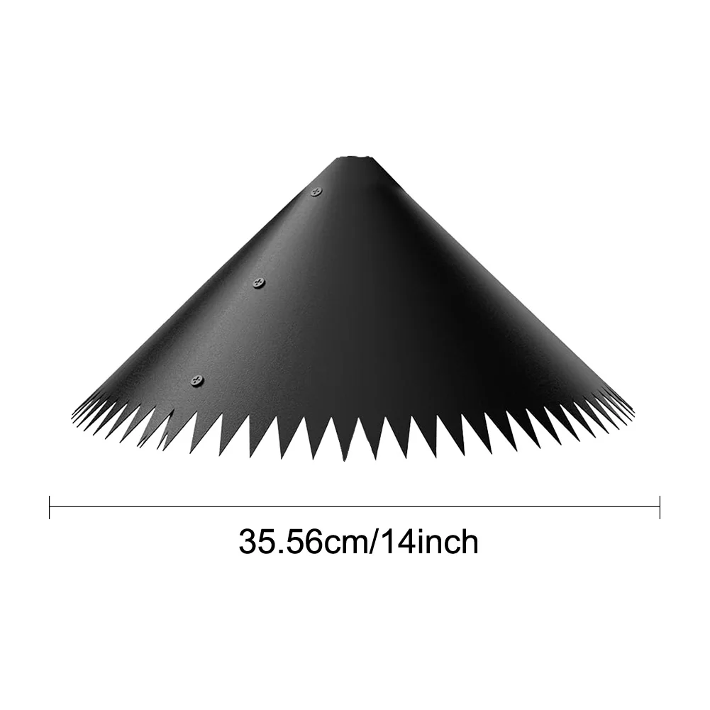 2 pezzi 14/16/18 pollici scoiattolo deflettore esterno avvolgere intorno scoiattolo deflettore scoiattolo a prova di uccello compagno accessori per mangiatoia per uccelli palo