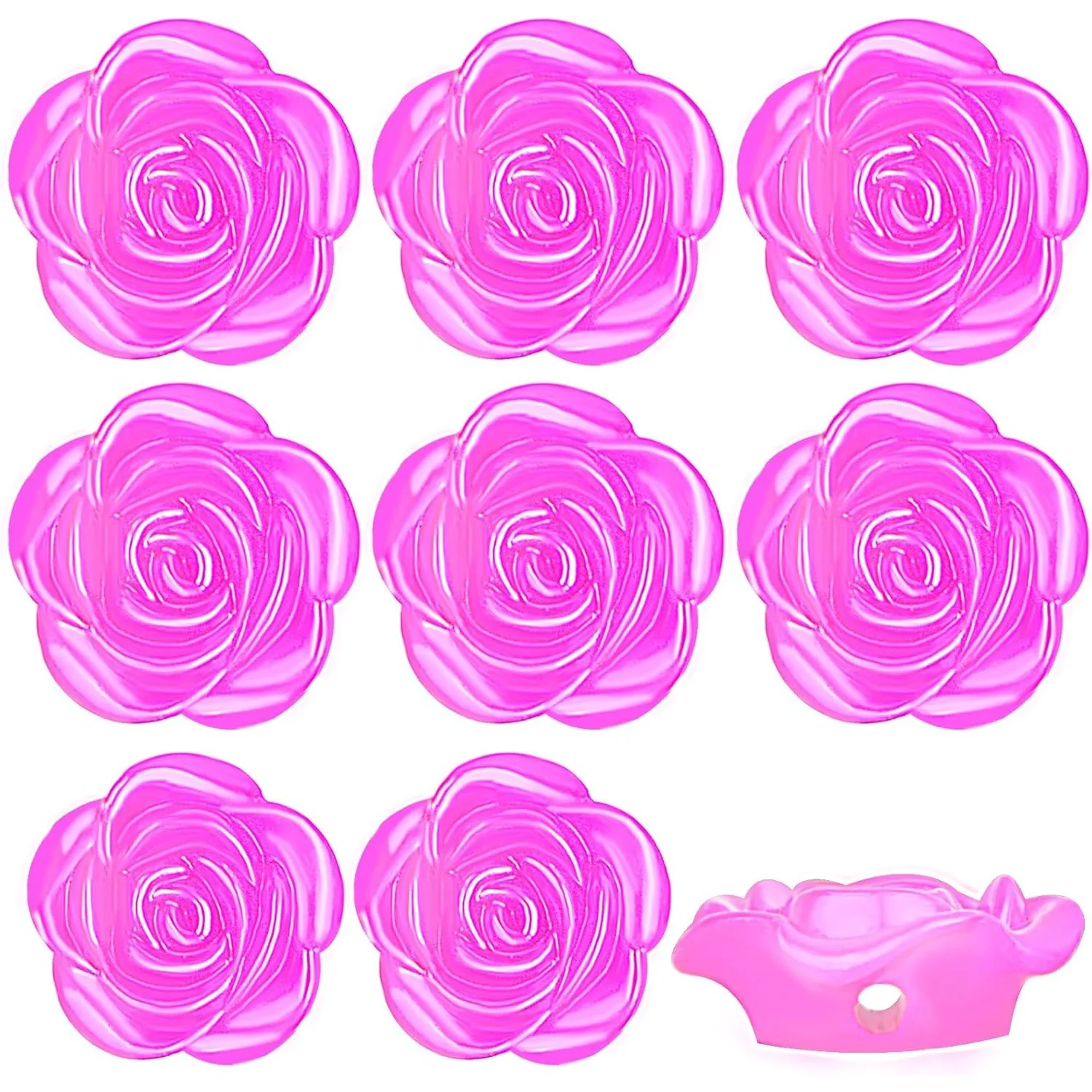 

100 шт. бусины в форме розы из АБС-пластика, бусины-разделители в форме розы для DIY браслета, ожерелья, сережек, изготовления ювелирных изделий