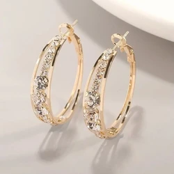 Exquisite and Fashionable Women's Zircon Earrings, Women's Wedding Banquet Jewelry Earrings