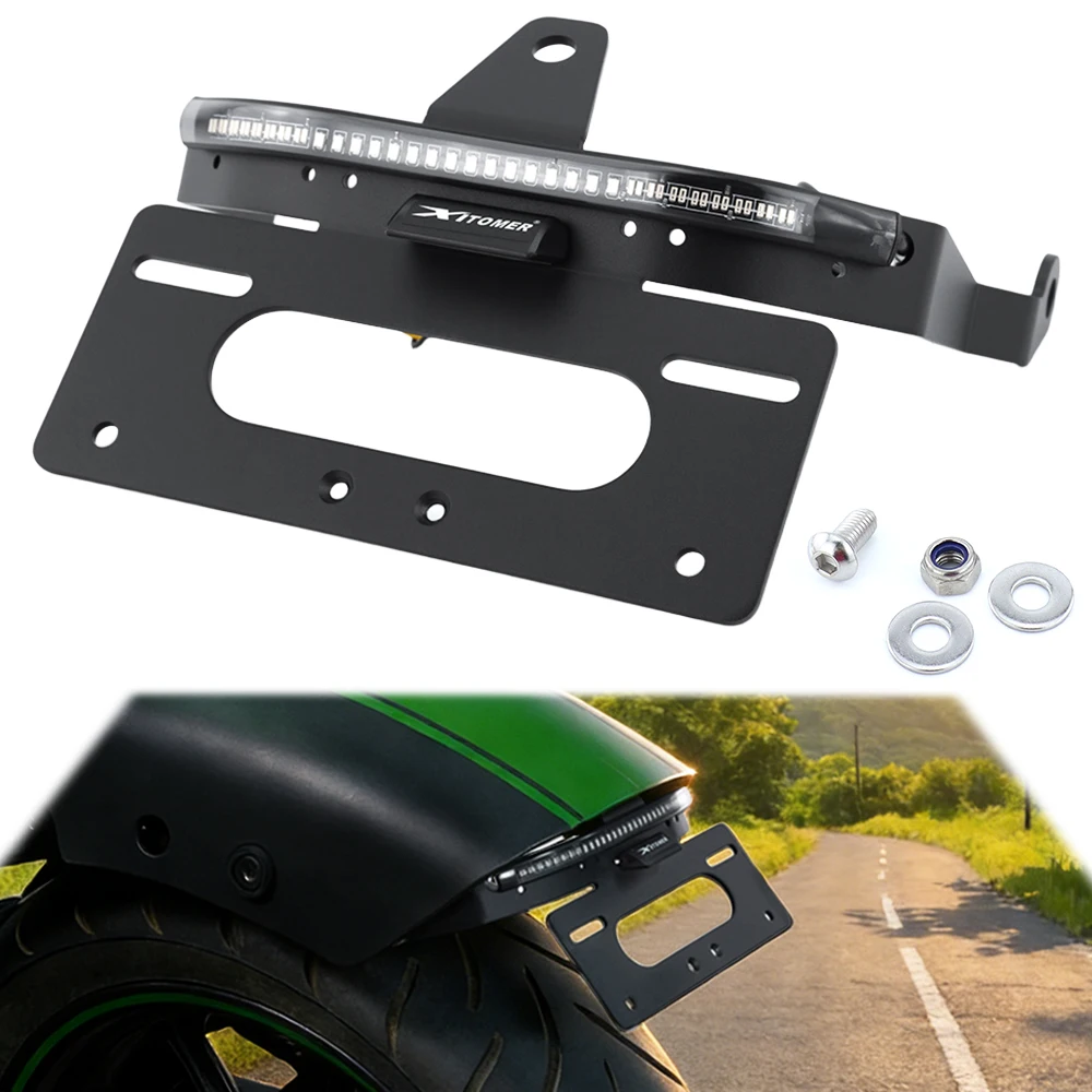 

Motorcycle Rear Tail Tidy Fender Eliminator kit License Plate Holder vulcan 650 S/ABS 2015-2025 650 cafe/S Cafe ABS For Kawasaki