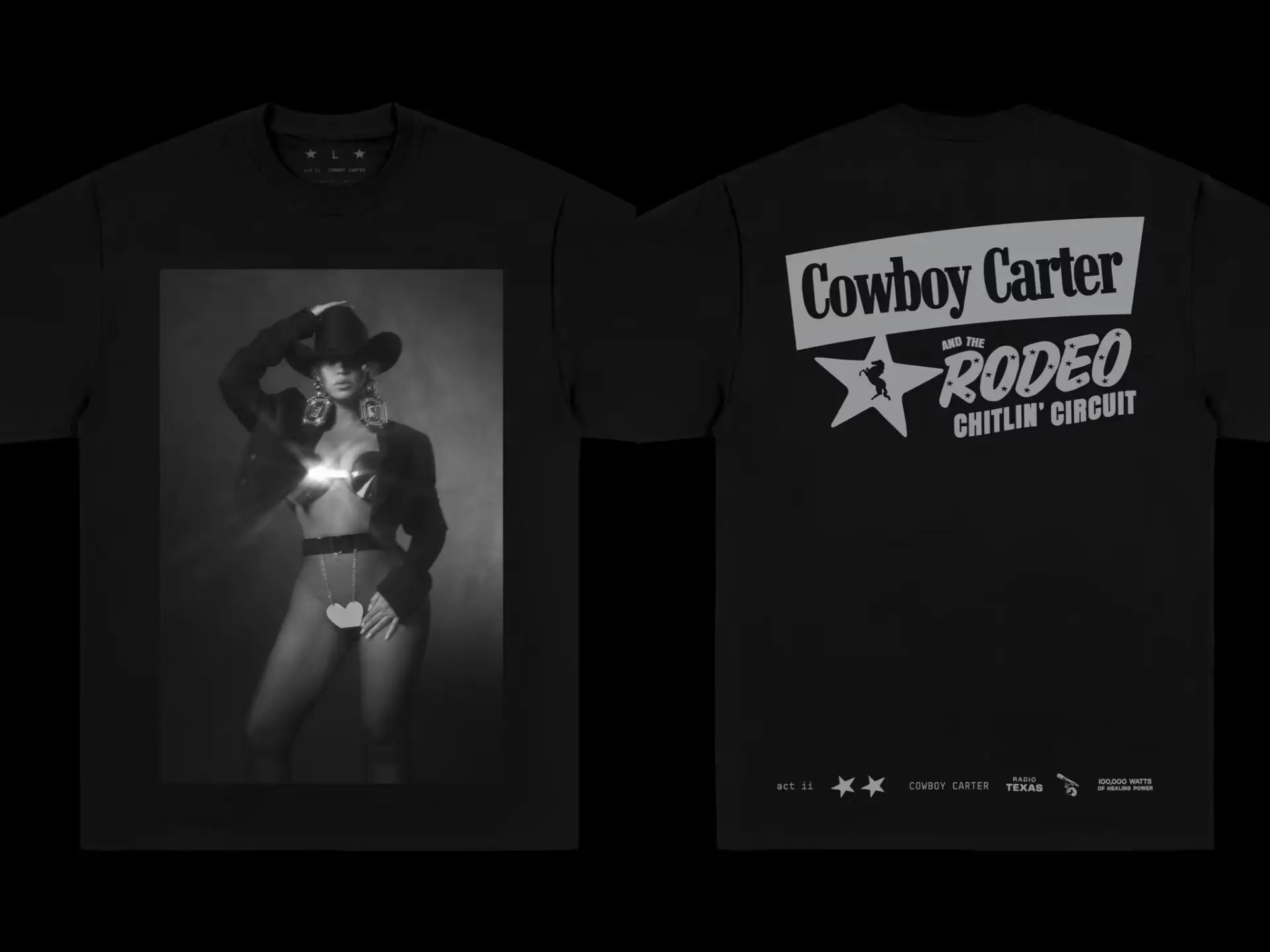 2024 Beyonce Cowboy Carter Album T-Shirts Woman Men\'s Short Sleeve T Shirts Fans Gift High quality Cotton Hip hop Street Tops