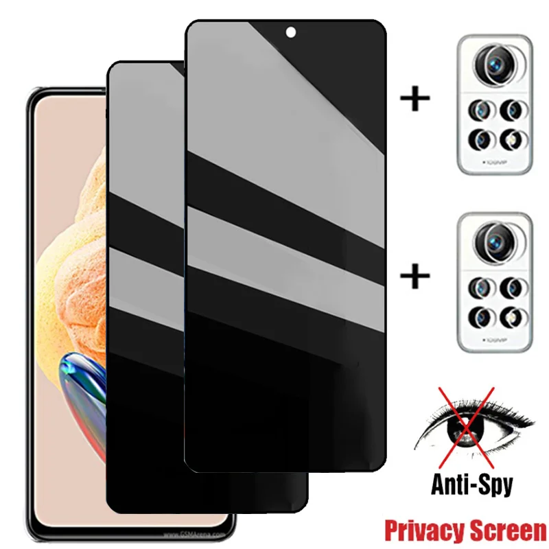 anti-spy glass protector For redmi note 12 pro privacy screen protector redmi note 12pro privacy glass film xiaomi redmi note 12 pro 5g cristal antiespia For redmi note12 pro Tempered Glass