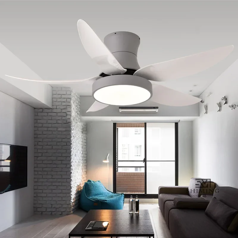 ASHER Modern Fan Light LED Luxury Living Room Restaurant Bedroom Study Ceiling Fan Light Remote Electric Fan Light