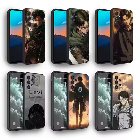 Levi Ackerman Anime Attack On Titans Phone Case For Samsung Galaxy S25 S24 S23 S22 S21 PLUS ULTRA