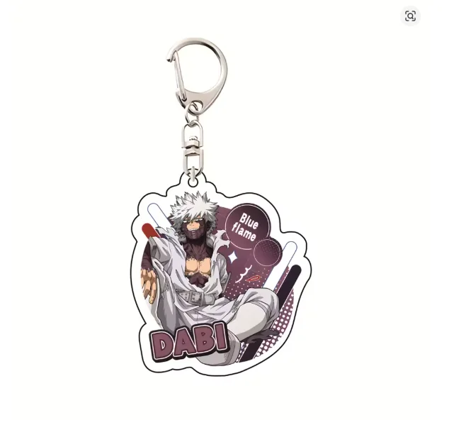 Acrylic Key Buckle for My Hero Academia Shota Aizawa Izuku Midoriya Ochaco Uraraka Anime Peripheral Self-Made Pendant Souvenir view 4