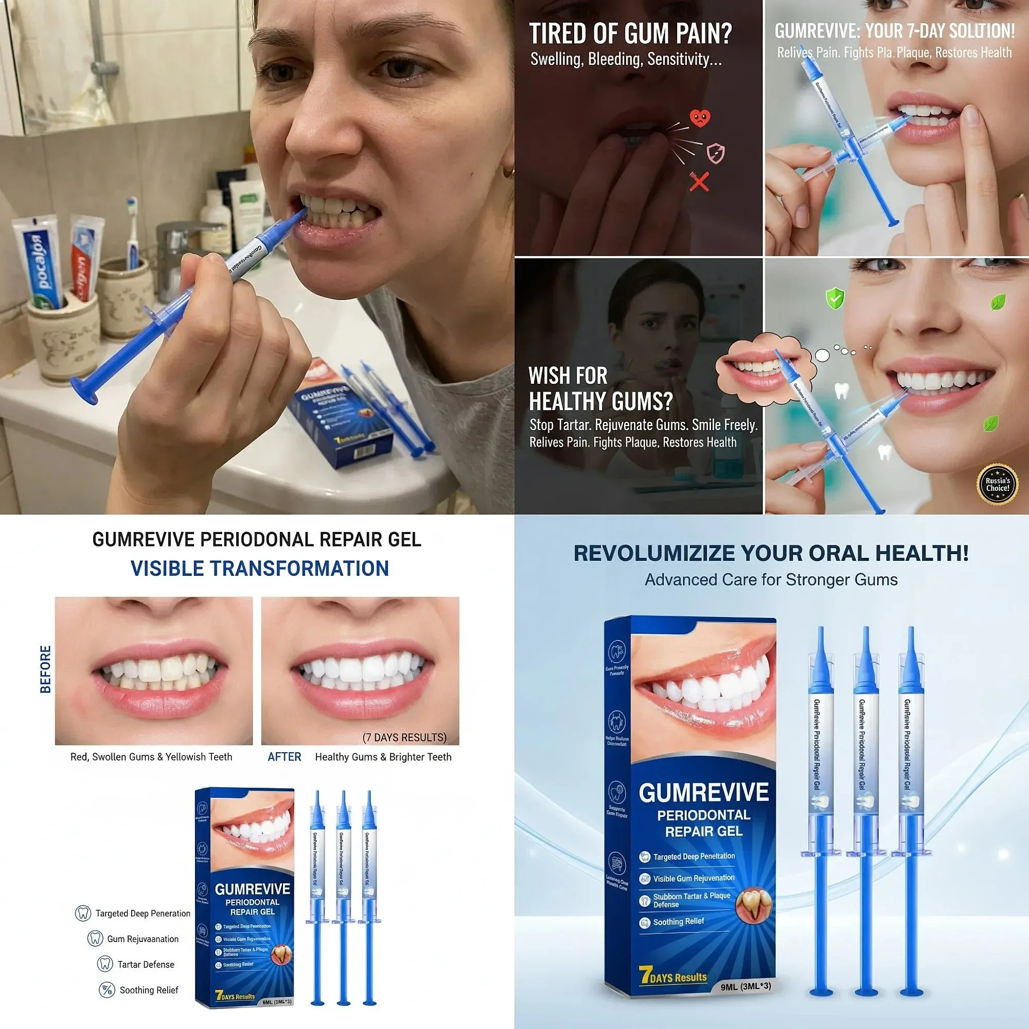 Teeth Whitening Near Me - GUMREVIVE Periodontal Repair Gel, Gentle Gum